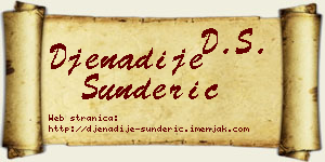 Đenadije Šunderić vizit kartica
